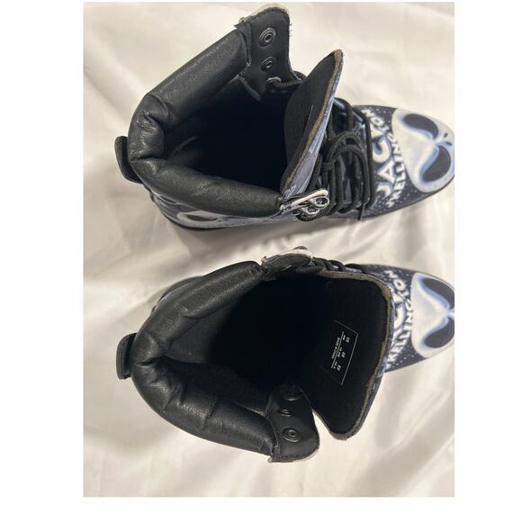 Jack Skellington Combat Style Boots Y2K Nightmare Before Christmas Sz: 9 - Picture 3 of 7